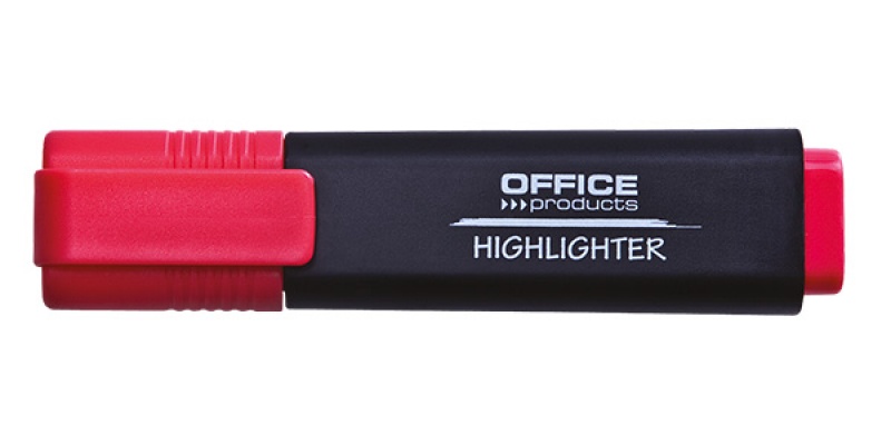 Zakreślacz fluorescencyjny OFFICE PRODUCTS, 1-5mm (linia), czerwony